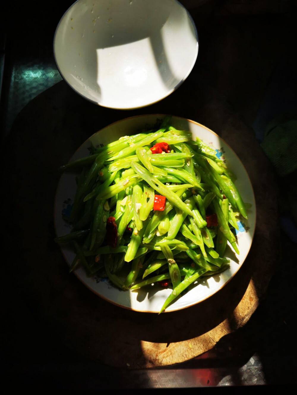 在杨庙家里的饭菜