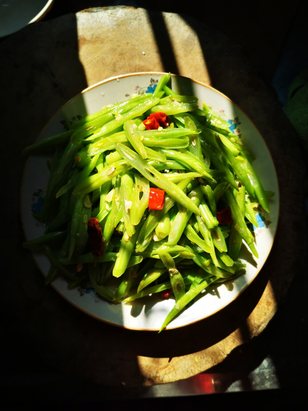 在杨庙家里的饭菜