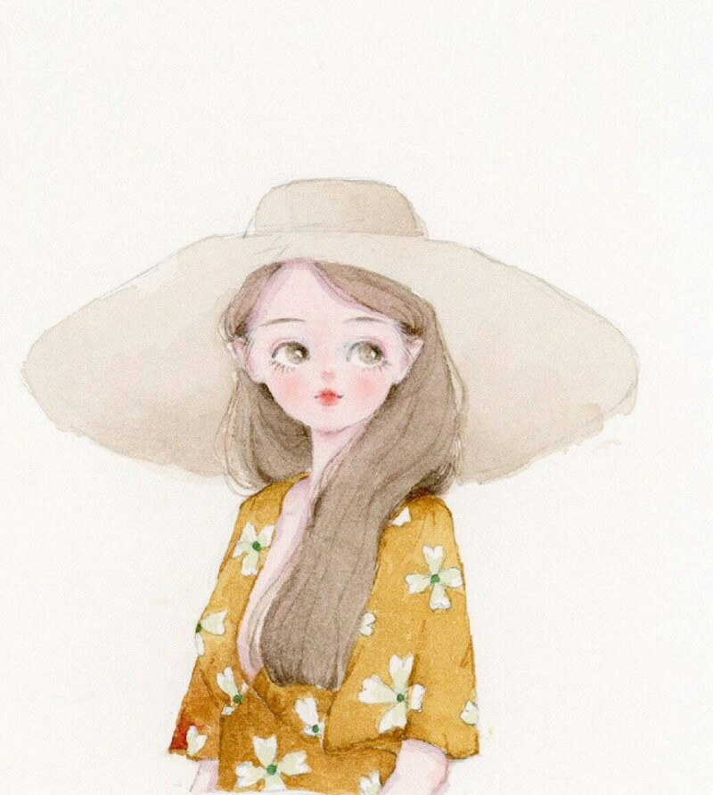 手绘女孩