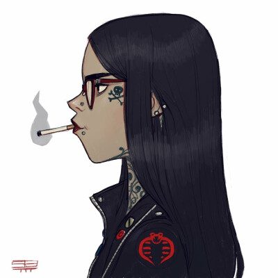 Hipster cartoon girlz and other stuff, Serge Birault