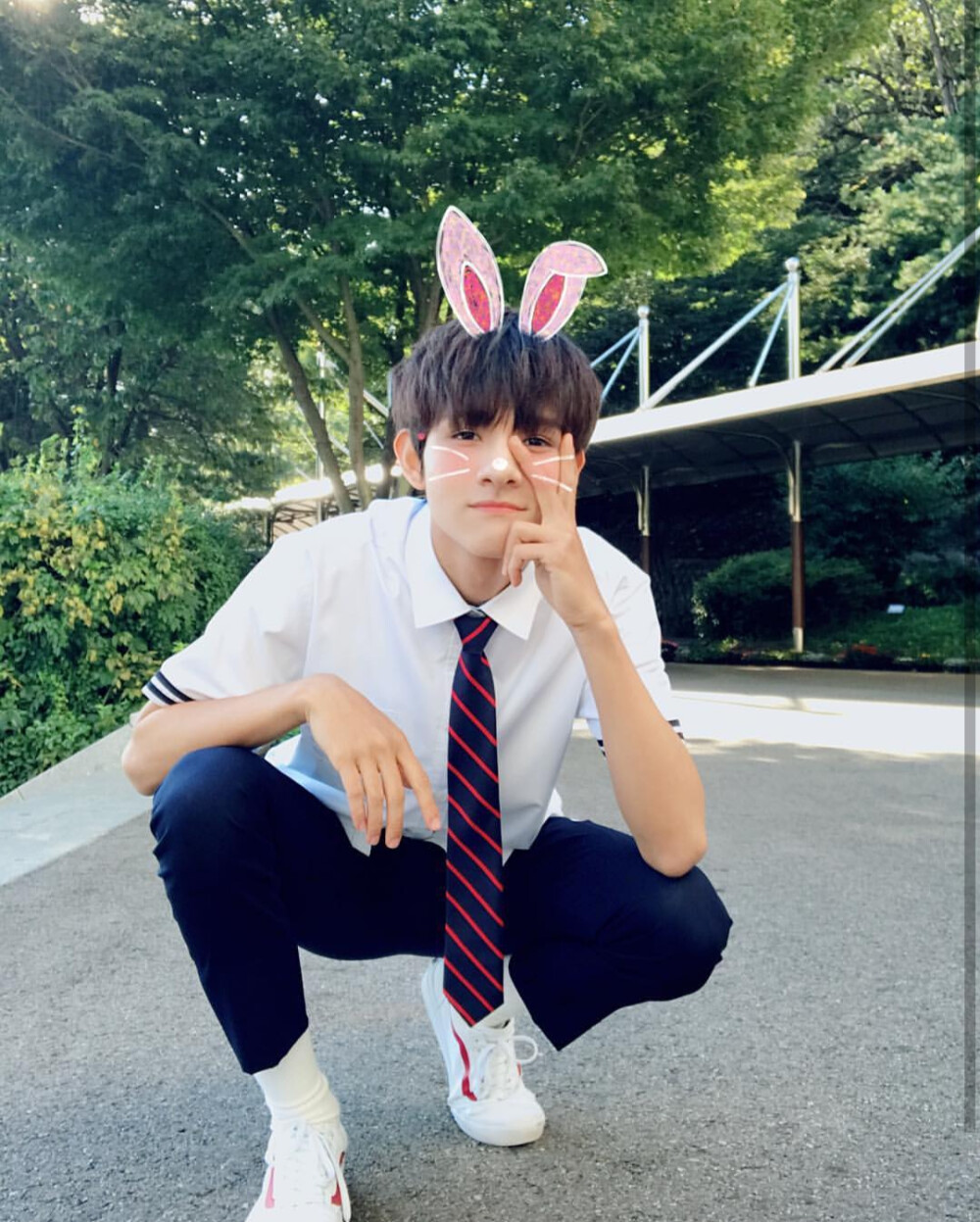 沉迷兔子表情的小金