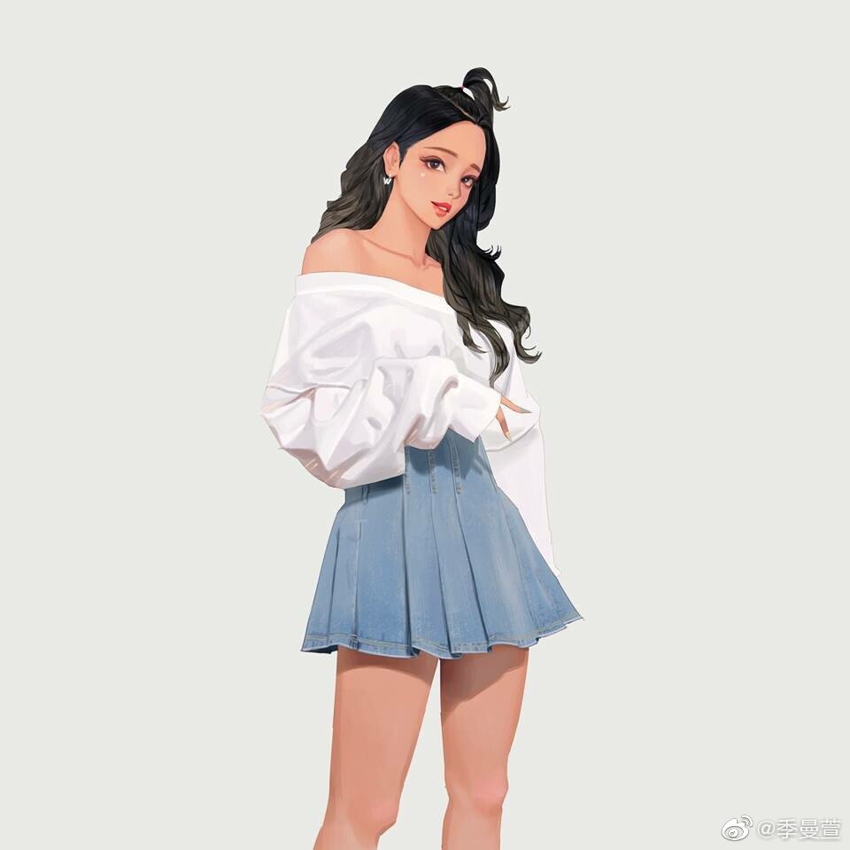 动漫服装＊
插画师 wonbin lee笔下的女孩 ​