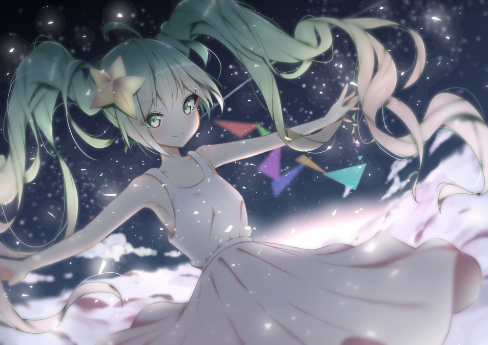 动漫初音#双马尾＊