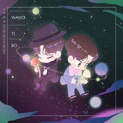 #博君一肖Q版 “ʚ❤ɞ”爱了爱了（cr.枣波波）