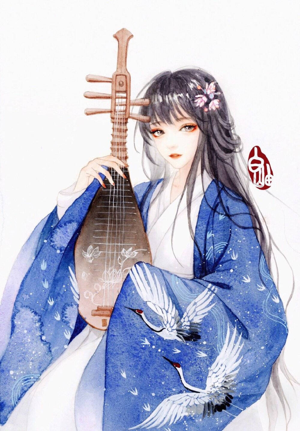 手绘古风女子
画师：白岫