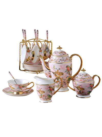 英式骨瓷下午茶茶具套装杯碟欧式陶瓷咖啡具红茶杯具结婚送礼