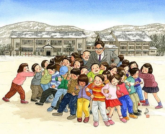 他笔下的日本生活非常贴近真实的生活情景，而且，你是不是也在这些画作中发现了自己的童年？