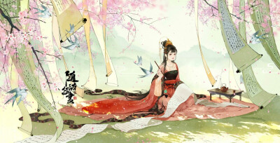 孤馆灯青，野店鸡号，旅枕梦残。渐月华收练，
晨霜耿耿，朝露漙漙。世路无穷，凭征鞍无语。
——苏轼《沁园春》
画师:养猫画画的随随