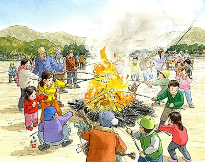 他笔下的日本生活非常贴近真实的生活情景，而且，你是不是也在这些画作中发现了自己的童年？