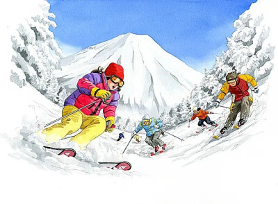 他笔下的日本生活非常贴近真实的生活情景，而且，你是不是也在这些画作中发现了自己的童年？