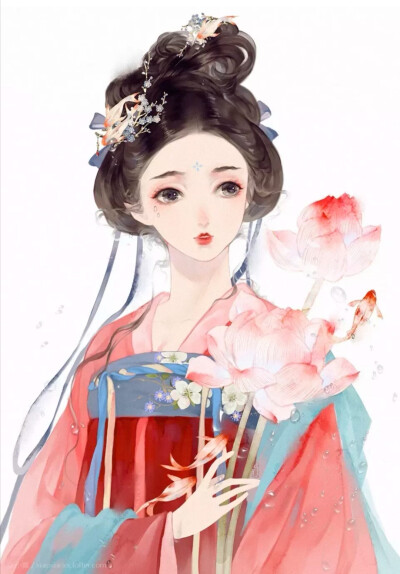 （古风美人）绘师：画画的小夏