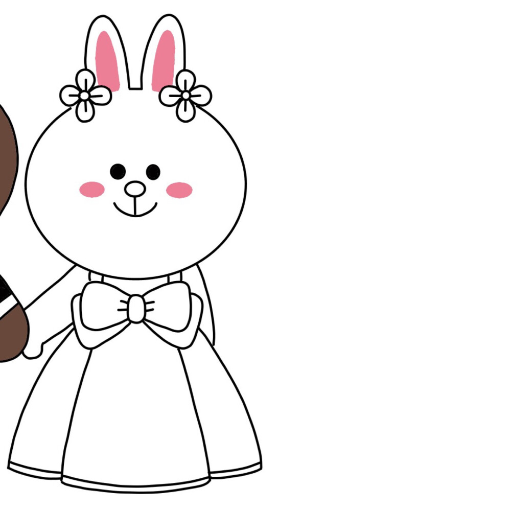 布朗熊 可妮兔 line friends