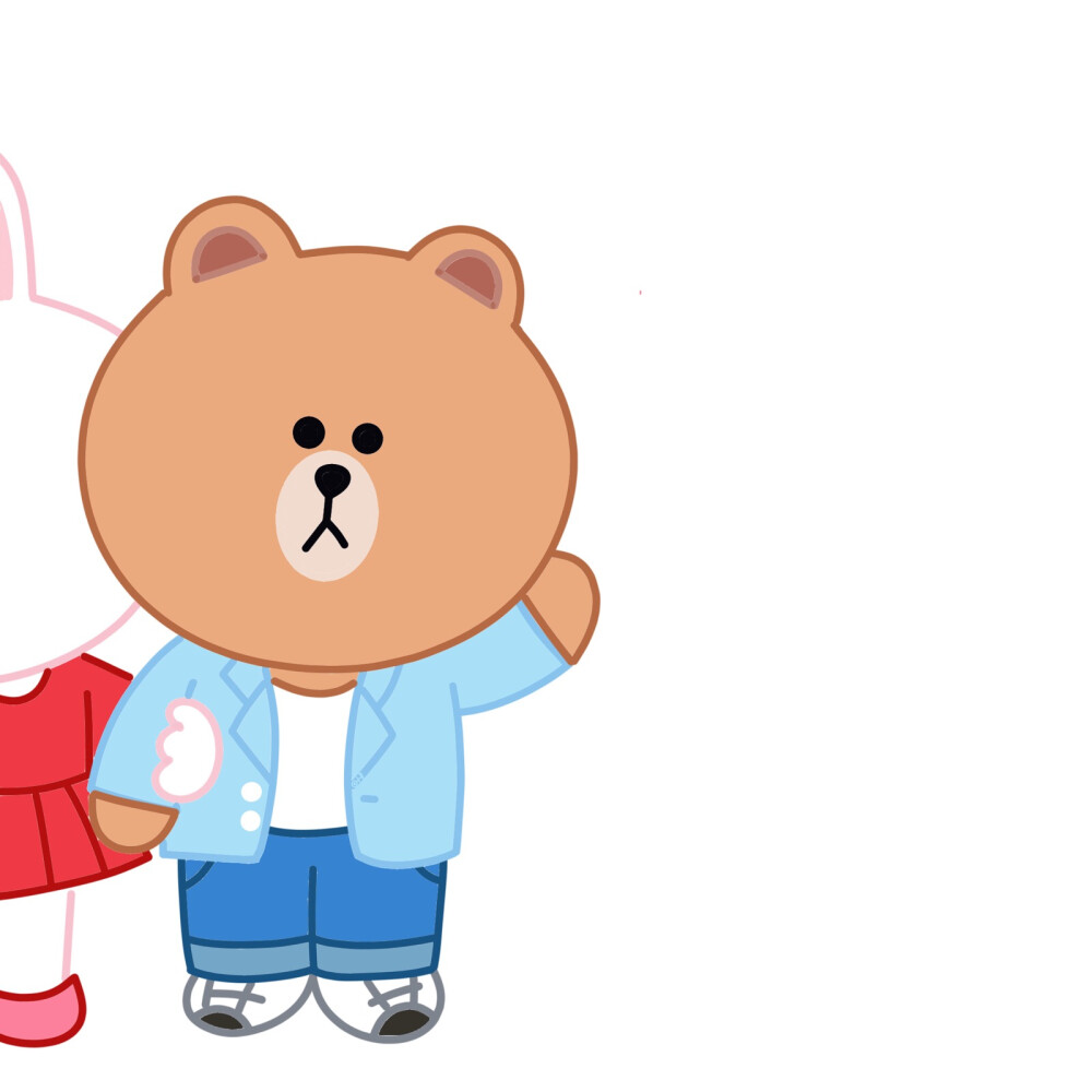 布朗熊 可妮兔 line friends