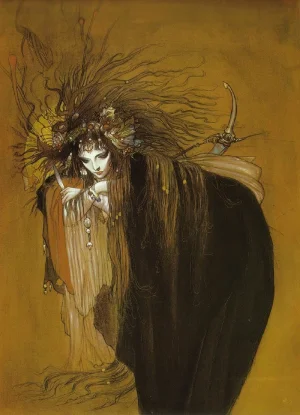 日本原版Yoshitaka Amano 天野喜孝少女画集Art History D