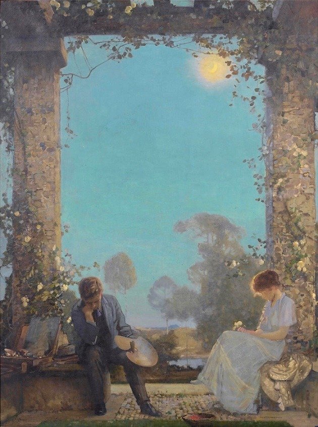 The Artist and his Muse by Fred Appleyard (English, 1874–1963) ​​​​