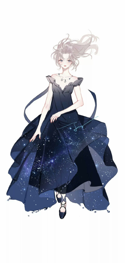 ▽ 女孩 星空
Around the galaxy,there are no brighter stars than you.
环游遍了整个星系，找不到比你更亮的星星.