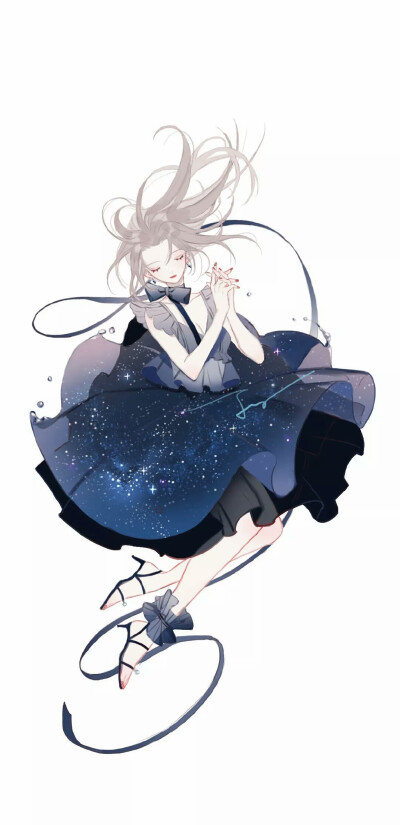 ▽ 女孩 星空
Around the galaxy,there are no brighter stars than you.
环游遍了整个星系，找不到比你更亮的星星.