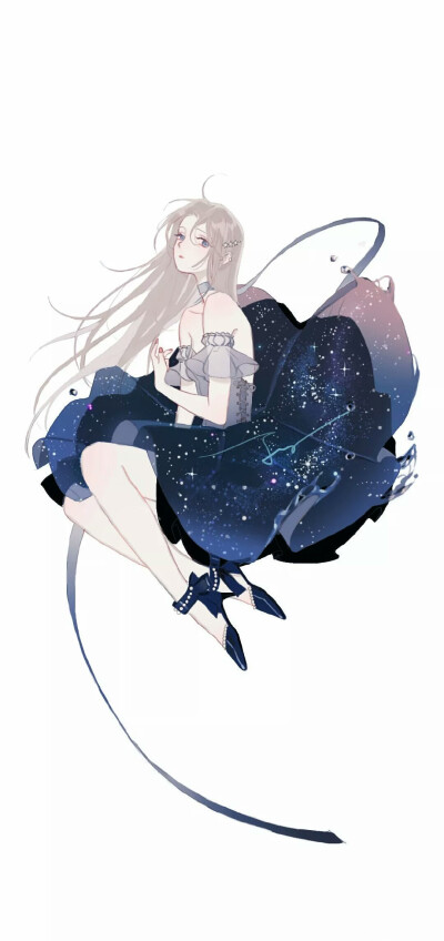 ▽ 女孩 星空
Around the galaxy,there are no brighter stars than you.
环游遍了整个星系，找不到比你更亮的星星.