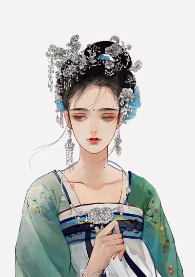 《繁花》
微博画师：@长乐nina