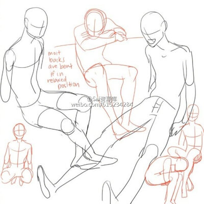 人体参考，图源水印