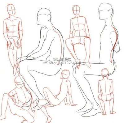 人体参考，图源水印
