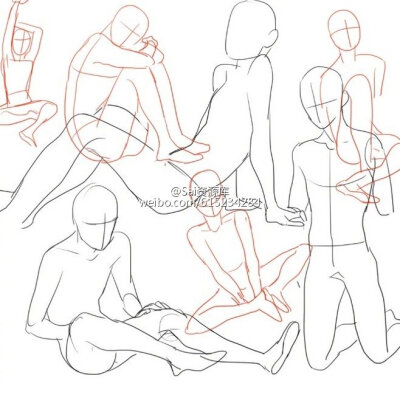 人体参考，图源水印