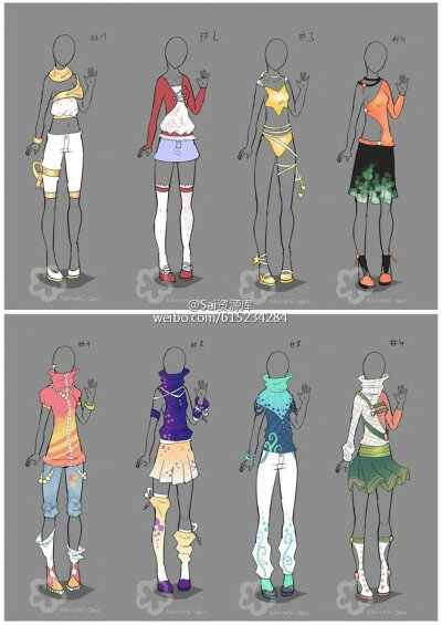 服饰参考，图源水印