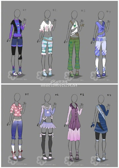 服饰参考，图源水印