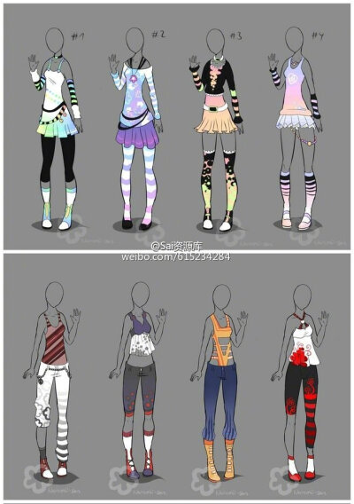 服饰参考，图源水印