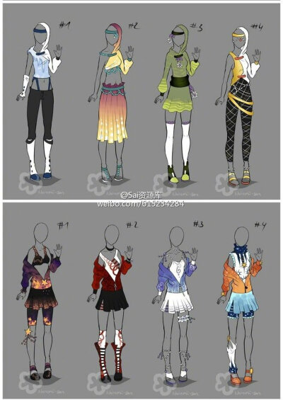 服饰参考，图源水印