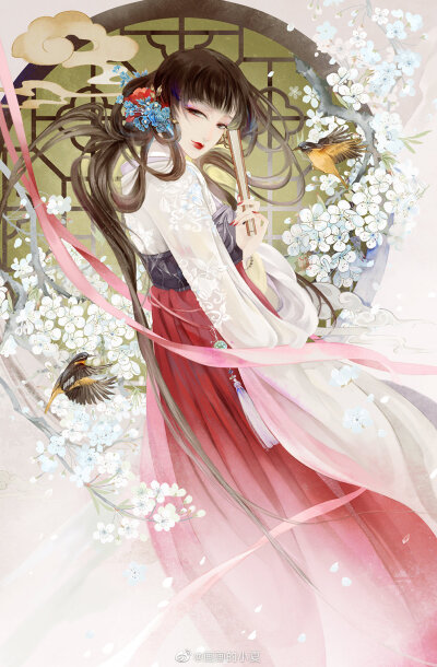 #虚妄系列#
罗衣何飘飘，轻裾随风还~
画师：画画的小夏