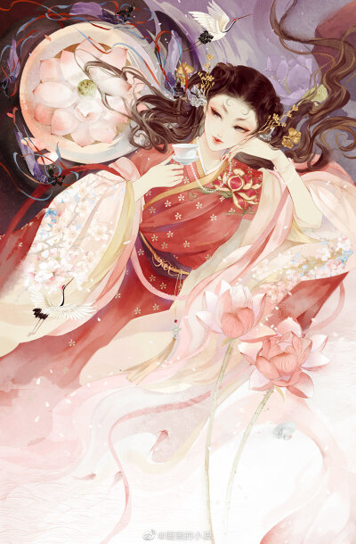 #虚妄系列#
罗衣何飘飘，轻裾随风还~
画师：画画的小夏