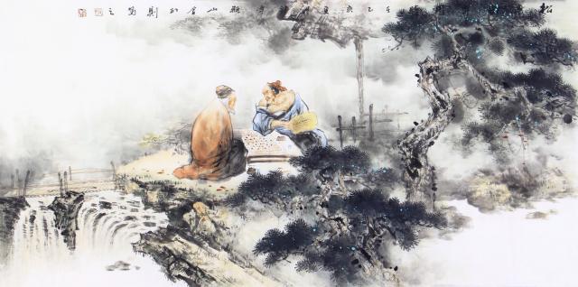 何正则作品
何正则 浙江海宁人士，1976年出生。是著名画家张晓飞先生的爱徒，就读于苏州大学艺术学院。现为沈周艺术研究会理事兼秘书长。中国书画家协会理事，江苏省美协会员。从视觉的感受来说：何正则作品中最为直观的矛盾是色彩与水墨的关系。这也是近代中国画发展的一个难题。明清以来的水墨文人画的发展，几乎将色彩逐出中国画的园地，以墨分五色的虚拟对比，达到程式化的象征性满足。