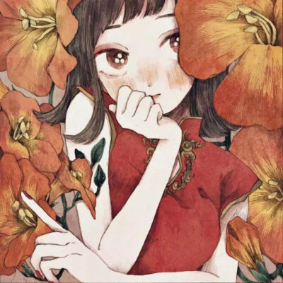 花与少女