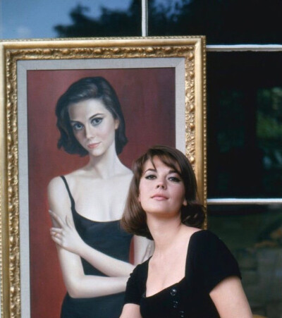 娜塔莉·伍德（Natalie Wood）和她的画像，1964年 