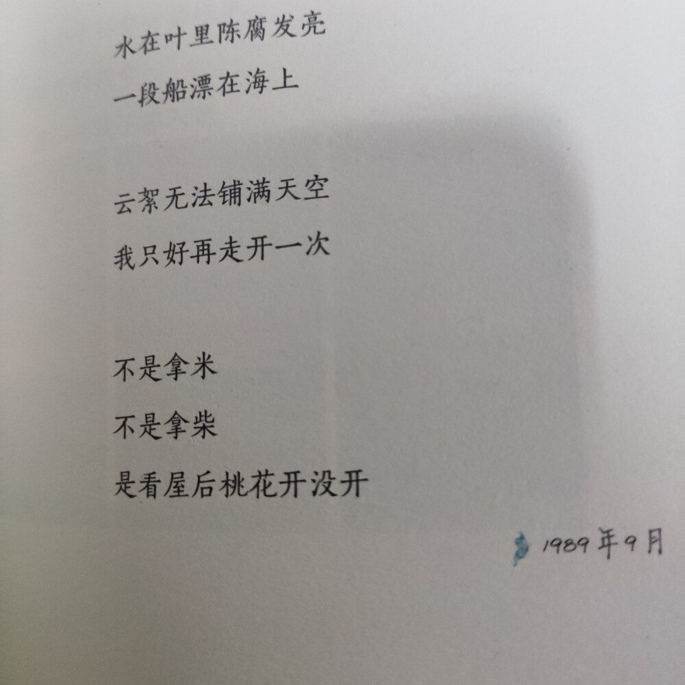 顾城的诗