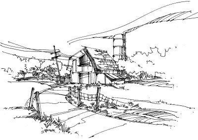 手绘 建筑钢笔速写
cr公众号——建筑手绘