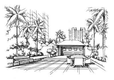 建筑钢笔速写
cr公众号——建筑手绘