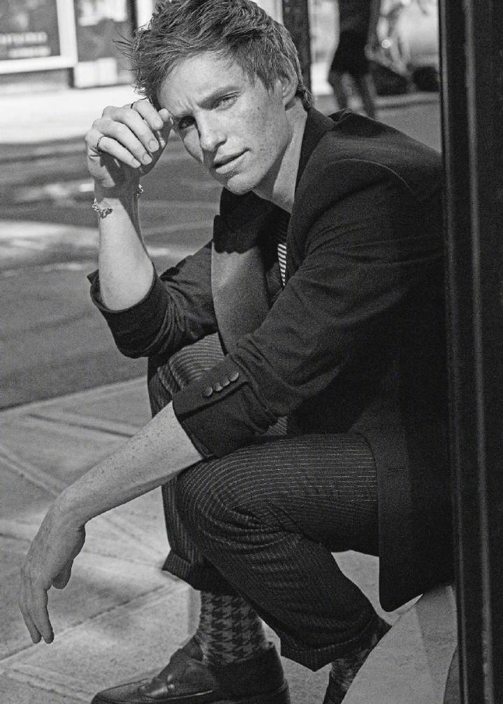 Eddie Redmayne for ICON Magazine 2019. “小雀斑”新封面, 黑白复古片. 