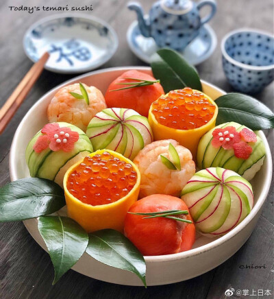 日本主妇做的饭团，是艺术品吧！ins：chiori.m.m ​​​