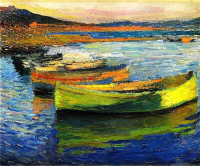 Boats near Collioure
Henri Martin (1860-1943)
Date: 1910 ​​​