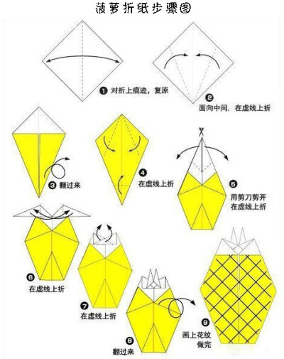 搜罗折纸教程分享~
