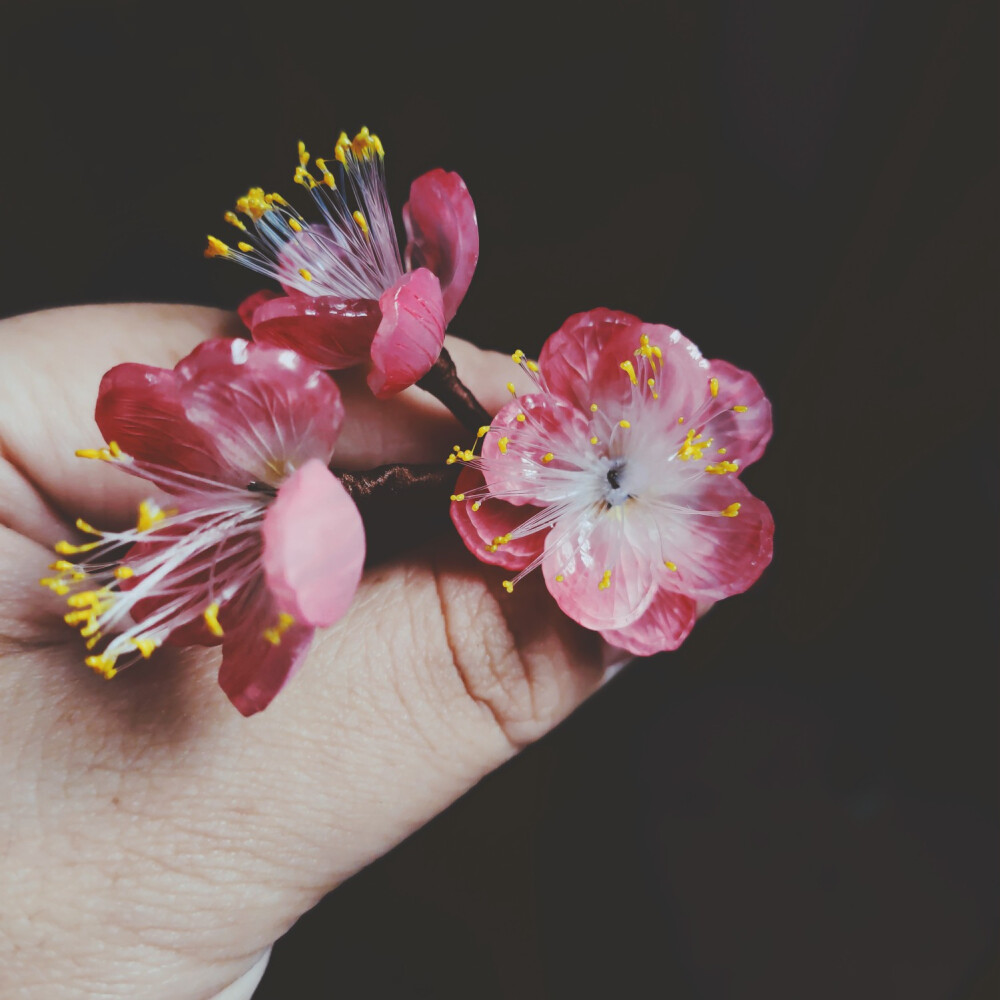 热缩片热缩花，发簪。古风