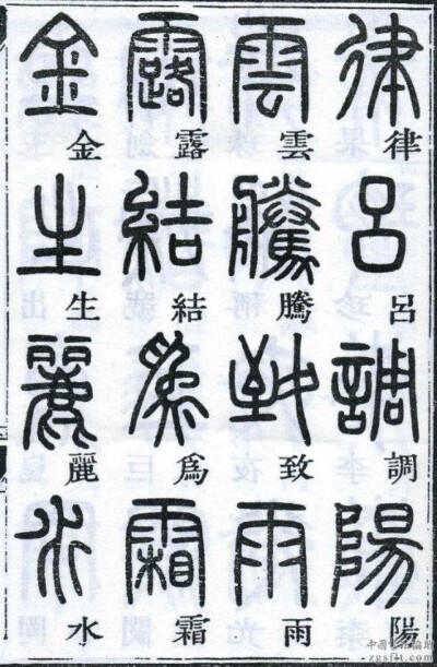 邓石如千字文