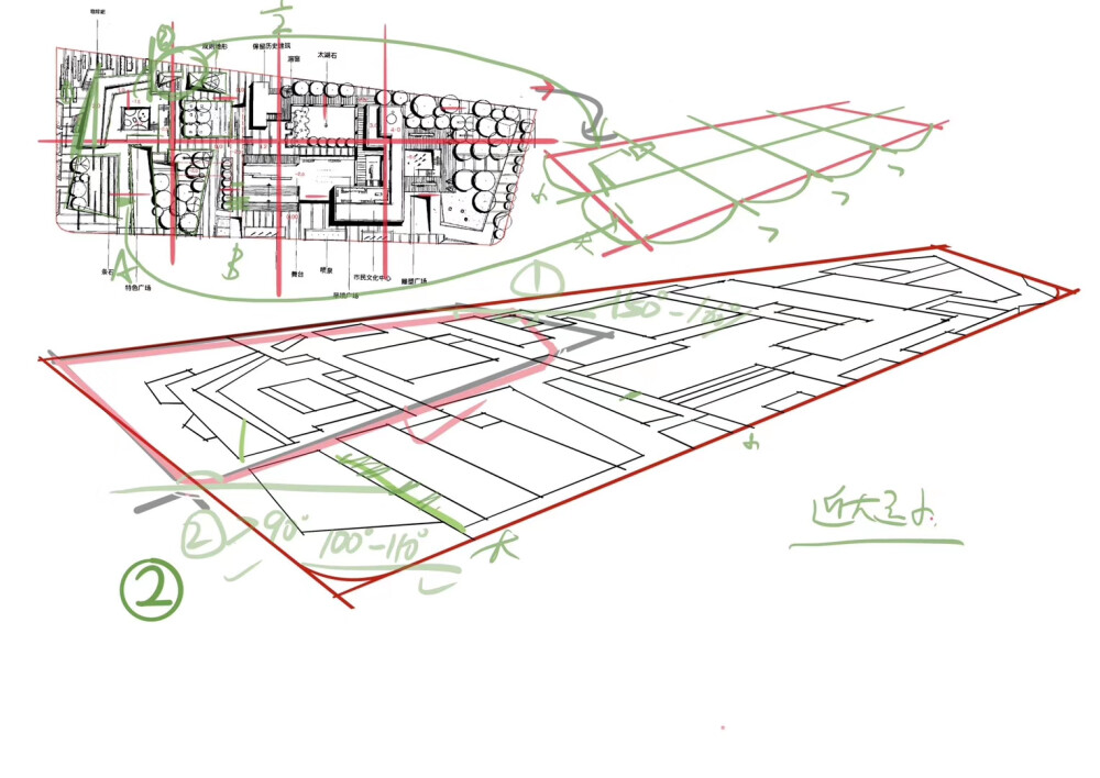 2019苏州大学风景园林真题完整解析
廖哥的平面➕川哥的鸟瞰
这下知道层叠景观和层叠鸟瞰怎么画了吧☺☺☺