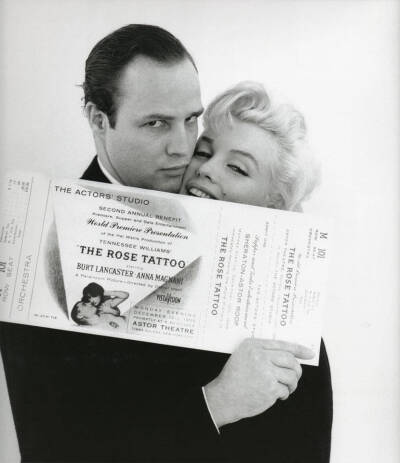 Marlon Brando and Marilyn Monroe .1955
