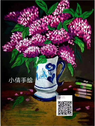 油画棒花卉