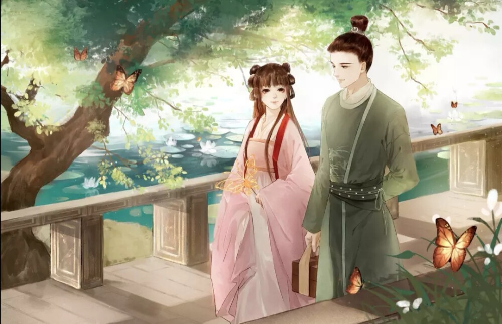 （古风情侣）绘师：小碗小甜酒