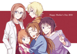 ✿名侦探柯南✿母亲节快乐
宫野艾莲娜（坠入地狱的天使HellAngel）•玛丽Mary（领域外的妹妹）•黑羽千影（怪盗淑女）•工藤有希子（藤峰有希子）•灰原哀（宫野志保•雪莉Sherry）