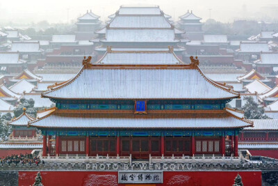 北京故宫雪景